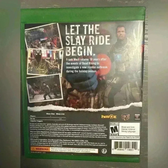 Dead Rising 4 (Microsoft Xbox One, 2016) Tested Working Cover Art Case Game - Picture 2 of 5